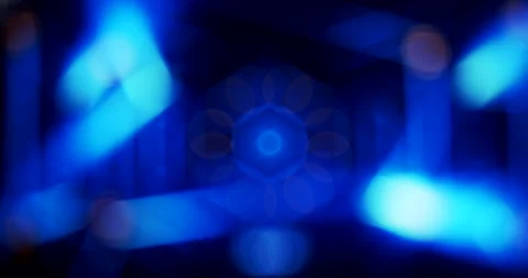 Background with play of blue lights. 3D rendering with neon laser lights. Stock Footage 147022933