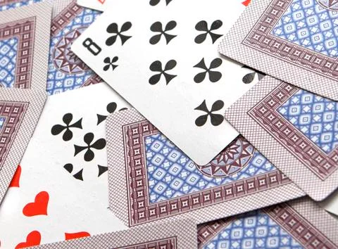 Background from playing cards Stock Photos