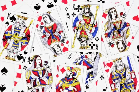 Background of playing cards. Stock-Fotos