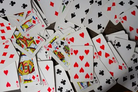 Background of playing cards Stock Photos