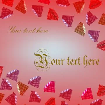 Background with polichromatic gemstones Stock Illustration
