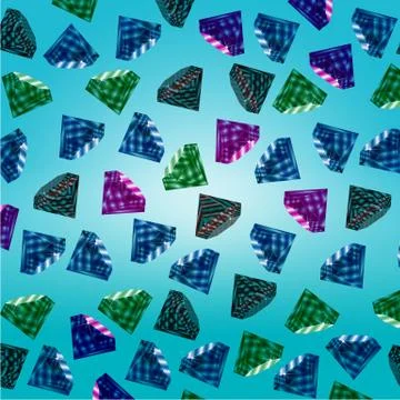 Background with polichromatic gemstones Stock Illustration