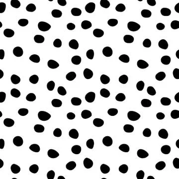 Background polka dot. Seamless pattern. Random dots, circles, animal skin. De Stock Illustration
