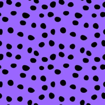 Background polka dot. Seamless pattern. Random dots, circles, animal skin. De Stock Illustration