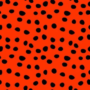 Background polka dot. Seamless pattern. Random dots, circles, animal skin. De Stock Illustration