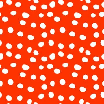 Background polka dot. Seamless pattern. Random dots, circles, animal skin. De Stock Illustration