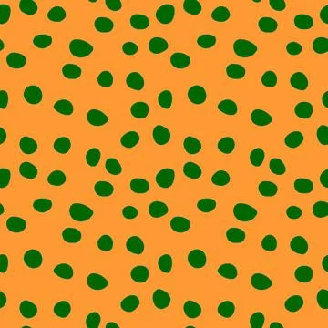 Background polka dot. Seamless pattern. Random dots, circles, animal skin. De Stock Illustration