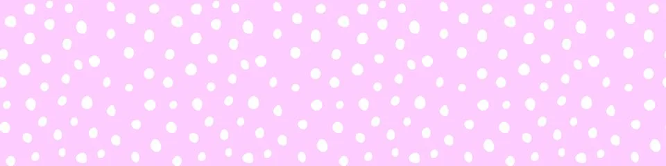 Background polka dot. Seamless pattern. Random dots, circles. Design for fabr Stock Illustration