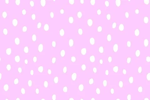 Background polka dot. Spotted seamless pattern. Random dots, circles, stains, Stock Illustration