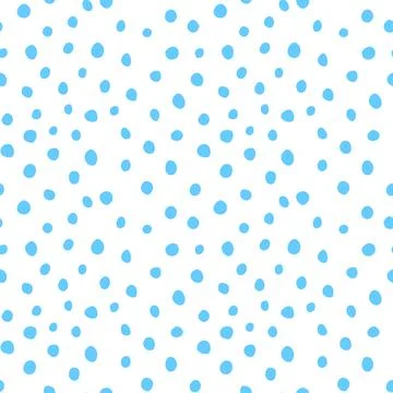 Background polka dot. Spotted seamless pattern. Random dots, circles, stains, Stock Illustration