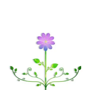 Background with polygonal flower Stock Illustration