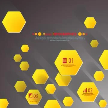 Background polygons cut paper- design template. Stock Illustration