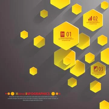 Background polygons cut paper- design template. Illustrazione stock