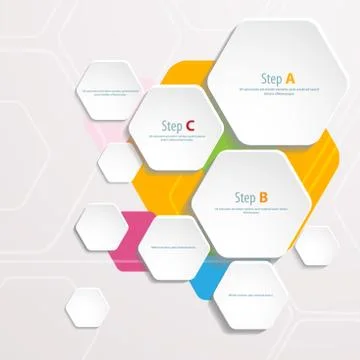 Background polygons cut paper- design template. Stock Illustration