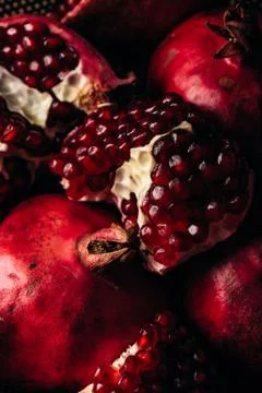 Background of pomegranate fruit Foto stock