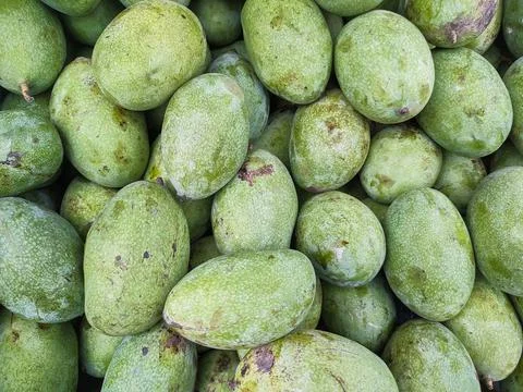 Background portrait of mango fruit at fruit vendors Stock Photos