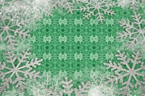 Background for a postcard with snowflakes. Winter postcard 스톡 일러스트