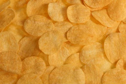 Background of potato chips Stock Photos