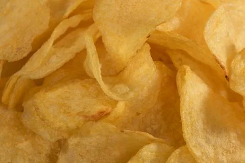 Background of potato chips Stock Photos