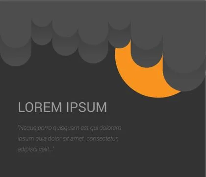 Background for presentation: clouds and sun Stock Illustration