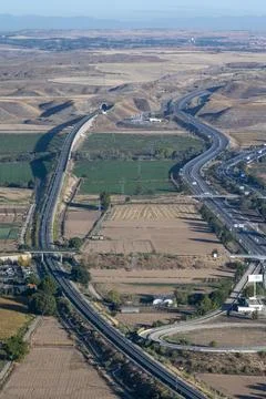 Background for a presentation on infrastructure development, logistics, or .. Stock Photos