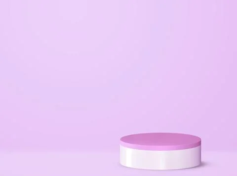 Background presentation mock up with Realistic 3d render podium. Round stage  Illustrazione stock
