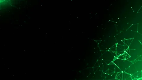 Background for presentations, titles and logos, plexus of green lines and dot Stock Footage 168621879