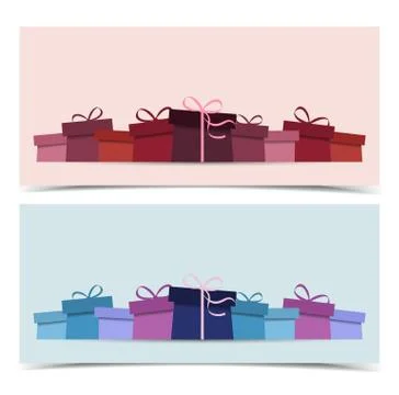 Background with presents Stock Illustration