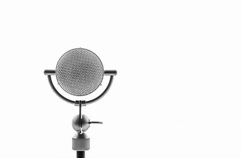 Background with a professional microphone 스톡 사진