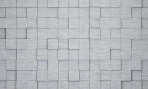 Background of protruding concrete cubes Stock Illustration