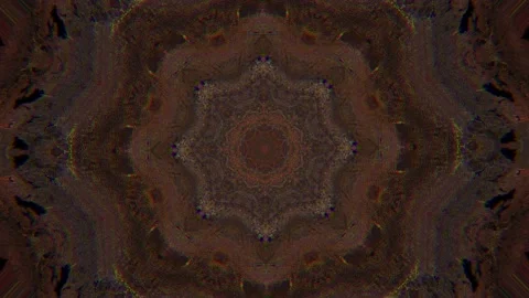Background Psychedelic Geometrical Art. Moving trippy pattern. Stock Footage 207934753