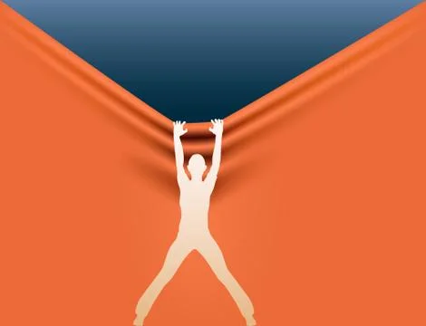 Background pulling Stock Illustration