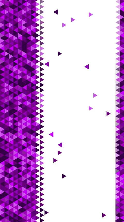 Background of purple triangles on white background. Empty space. Isometric style Stock Footage 279992489