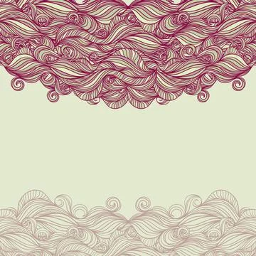 Background with purple waves Stock Illustration