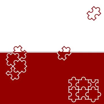 Background with puzzle elements Stock Illustration