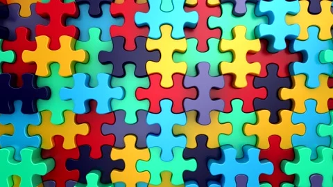 Background of Puzzles Stock-Footage 331454334