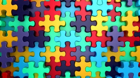 Background of Puzzles Stock Footage 331523193