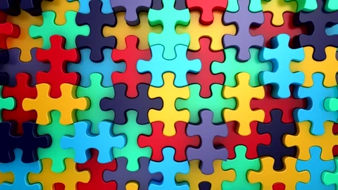 Background of Puzzles Stock Footage 331523244