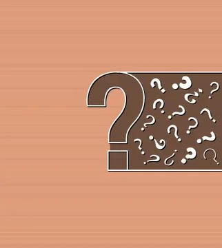 Background with question marks Stock Illustration