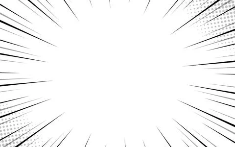 Background of radial lines for comic books. Manga speed frame, superhero ac.. Stock Illustration