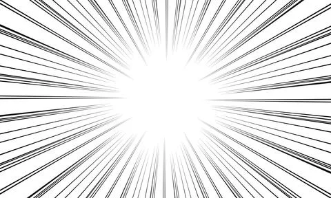 Background of radial lines for comic books. Manga speed frame, superhero ac.. Stock Illustration