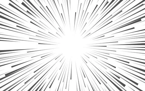 Background of radial lines for comic books. Black and white. Vector illustr.. 스톡 일러스트