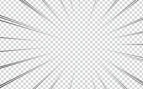 Background of radial lines for comic books. Black and white. Vector illustr.. Stock Illustration