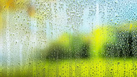 Background rain drops close up High resolution photo Stock Photos