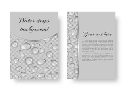 Background with rain drops Stock Illustration