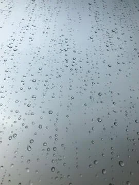 Background with rain drops on a window pane Foto stock