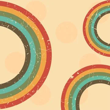 Background in rainbow colors with grunge texture. Vector illustration Stock Illustration