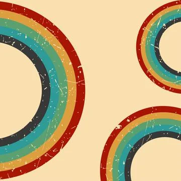 Background in rainbow colors with grunge texture. Vector illustration Stock Illustration
