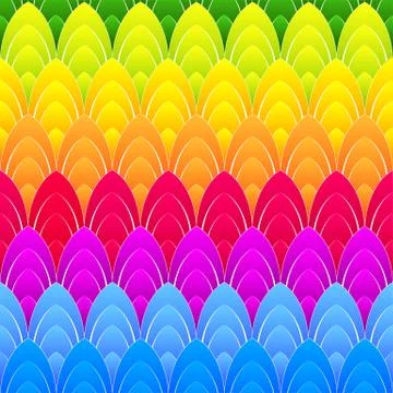 Background with rainbow ellipses Stock Illustration