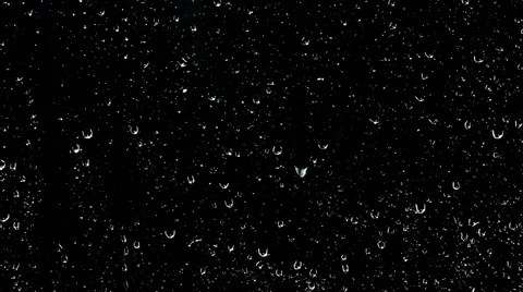 Background of raindrops on glass night Stock Footage 49409212